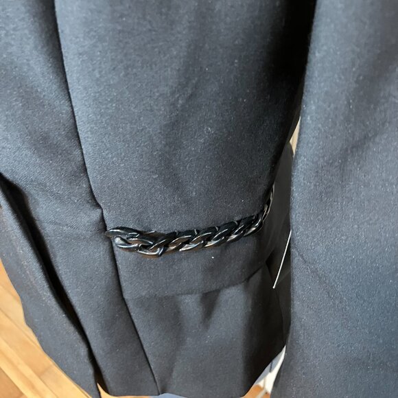 Explosion NWT Black Blazer with Chain Detail Size 42 - Picture 7 of 10